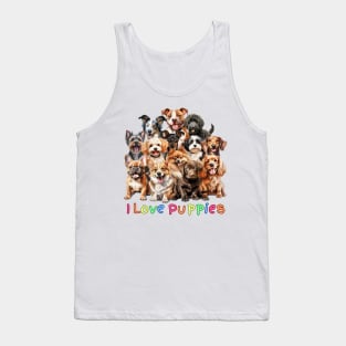 I Love Puppies Tank Top